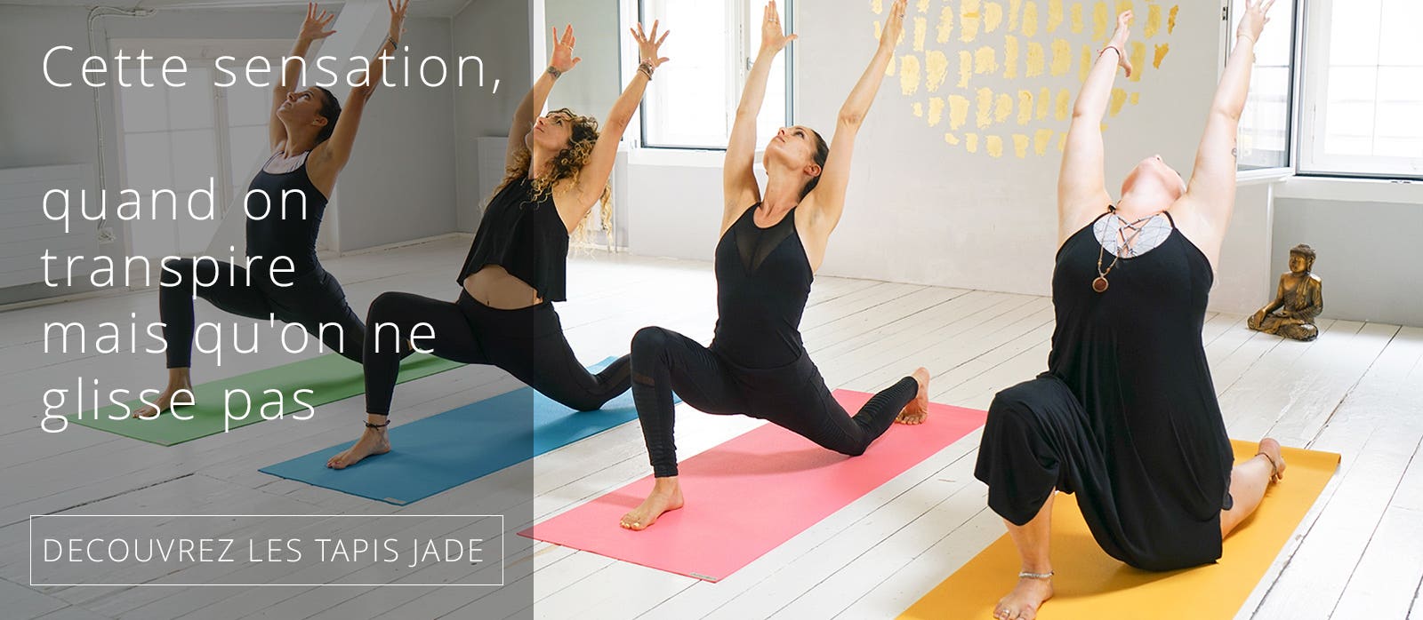 Tapis de yoga antidérapants de Jade